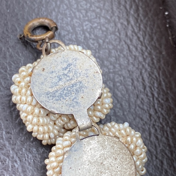 MIRIAM HASKELL style made in Czechoslovakia, seedbead and rhinestone bracelet - Picture 2 of 3